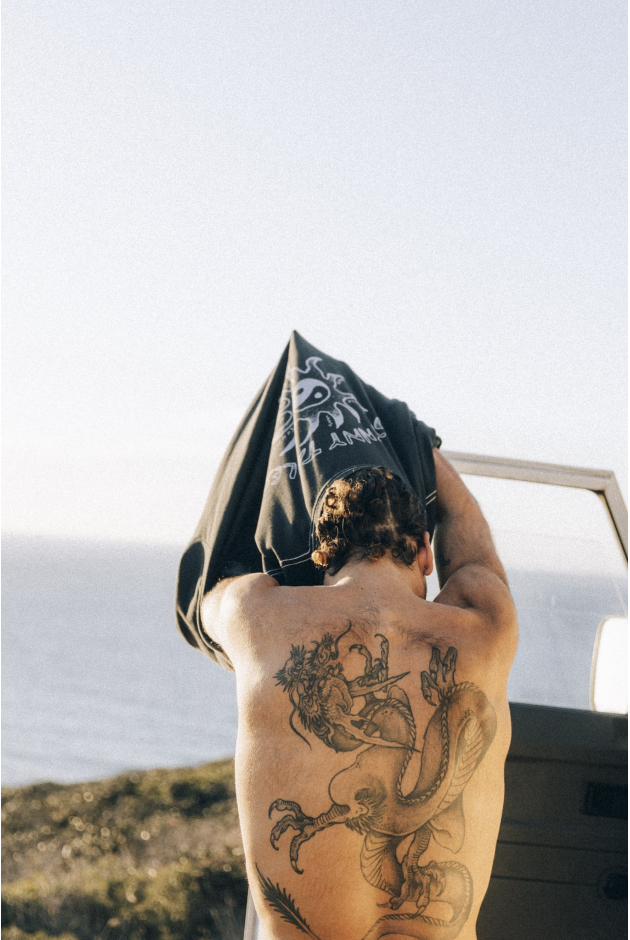 Melted Sunshine Double Sun LS - Acid Black Melted Sunshine Double Sun LS - Acid Black