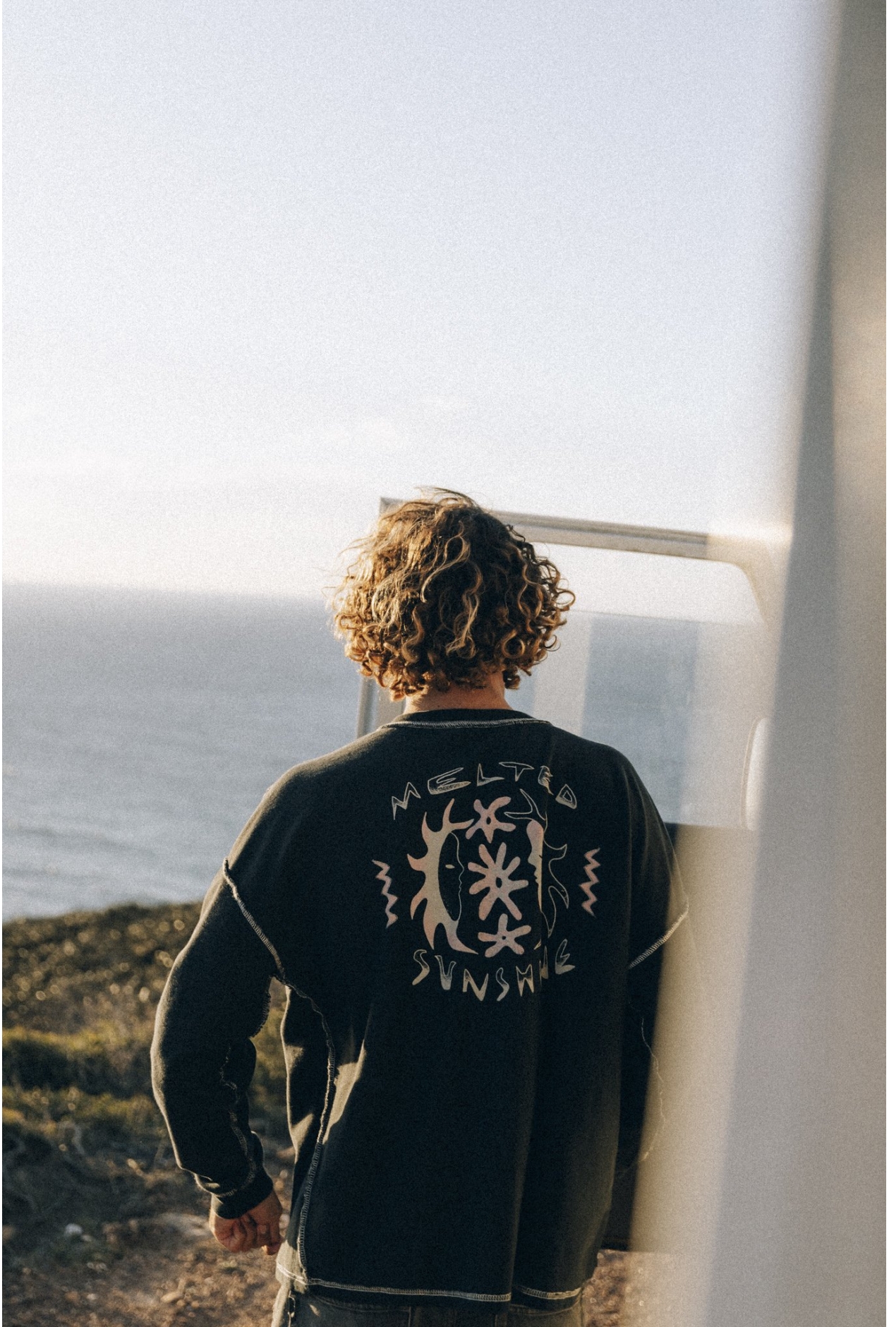 Melted Sunshine Double Sun LS - Acid Black Melted Sunshine Double Sun LS - Acid Black