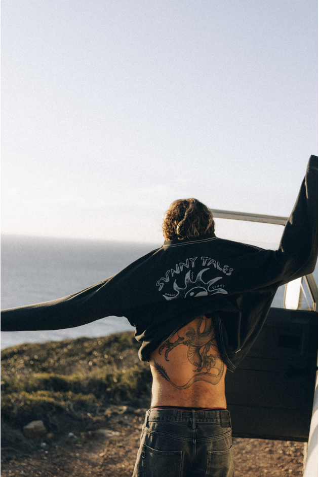 Melted Sunshine Double Sun LS - Acid Black Melted Sunshine Double Sun LS - Acid Black