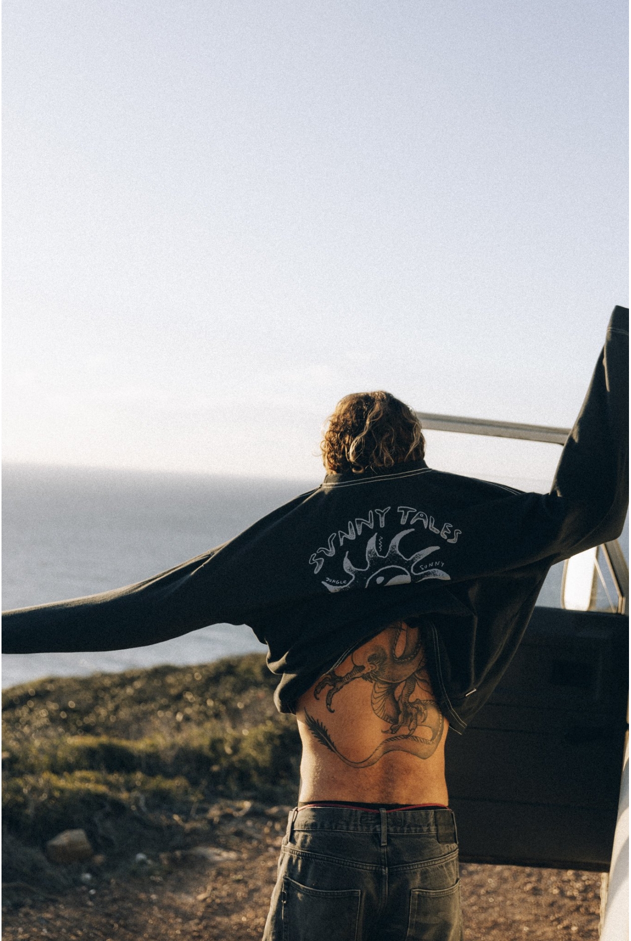 Melted Sunshine Double Sun LS - Acid Black Melted Sunshine Double Sun LS - Acid Black