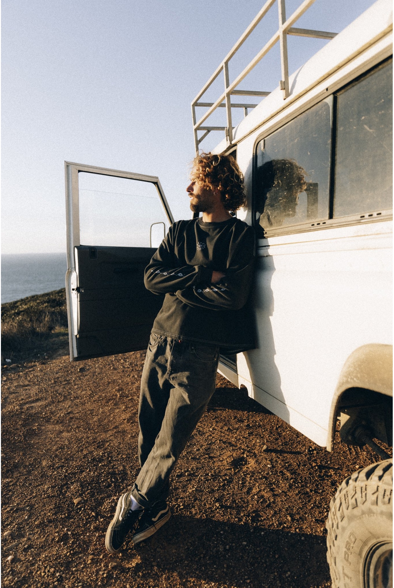 Melted Sunshine Double Sun LS - Acid Black Melted Sunshine Double Sun LS - Acid Black