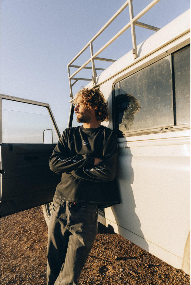 Melted Sunshine Double Sun LS - Acid Black Melted Sunshine Double Sun LS - Acid Black