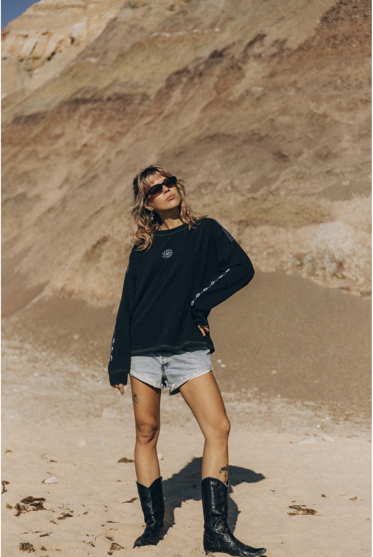 Melted Sunshine Double Sun LS - Acid Black | Surf Melted Sunshine Double Sun LS - Acid Black | Surf