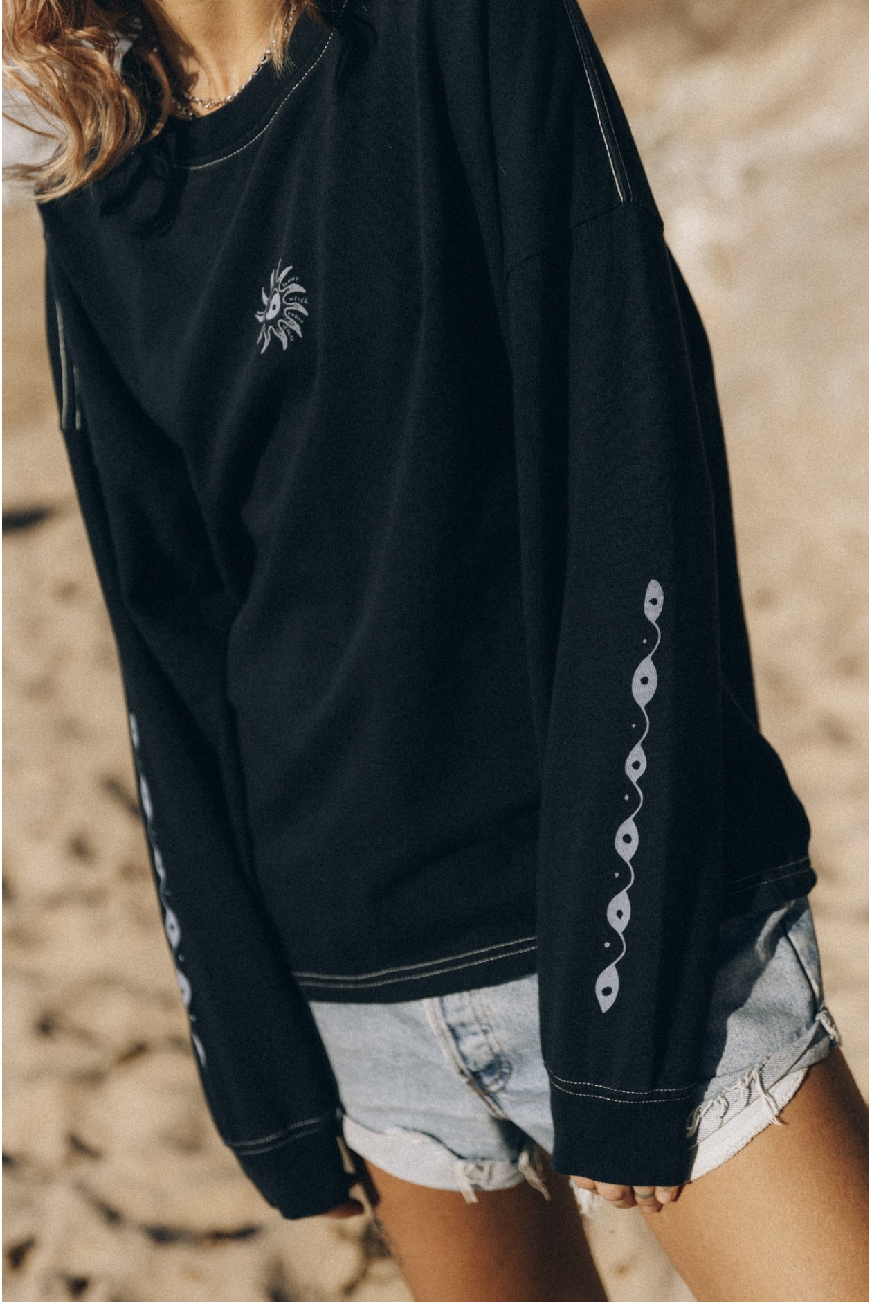 Melted Sunshine Double Sun LS - Acid Black | Surf Melted Sunshine Double Sun LS - Acid Black | Surf