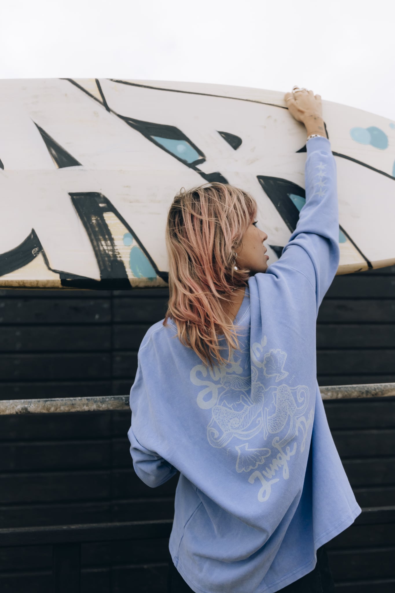 Jungle Mermaids LS - Denim Blue