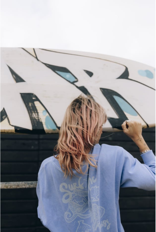 Jungle Mermaids LS - Denim Blue Jungle Mermaids LS - Denim Blue