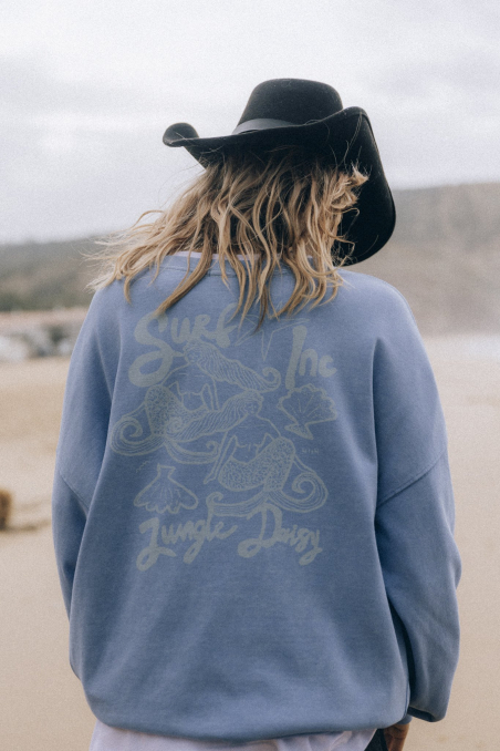 Jungle Mermaids LS - Denim Blue Jungle Mermaids LS - Denim Blue
