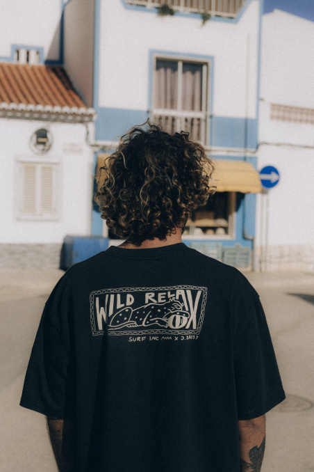 Wild Relax Tee - Acid Black Wild Relax Tee - Acid Black