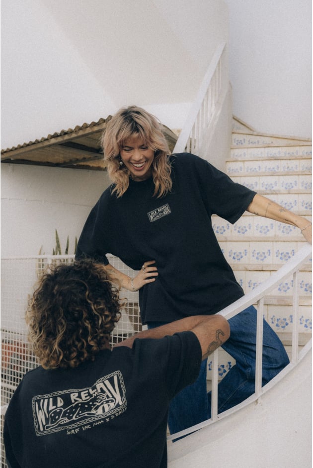 Wild Relax Tee - Acid Black Wild Relax Tee - Acid Black
