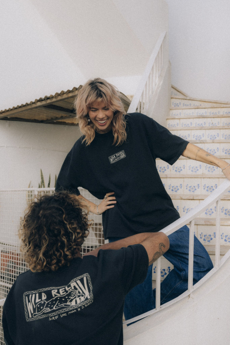 Wild Relax Tee - Acid Black Wild Relax Tee - Acid Black