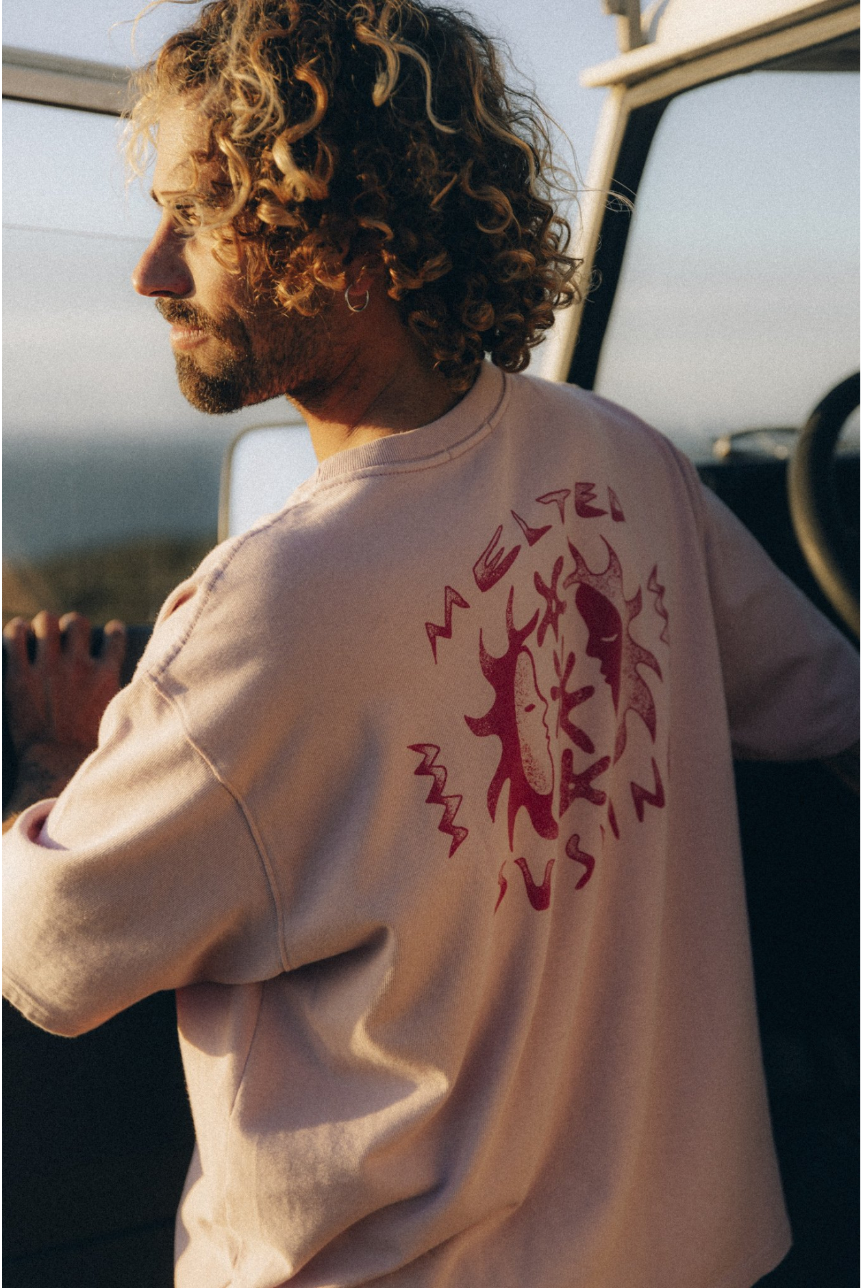 Flower Shine Tee - Pink Kush