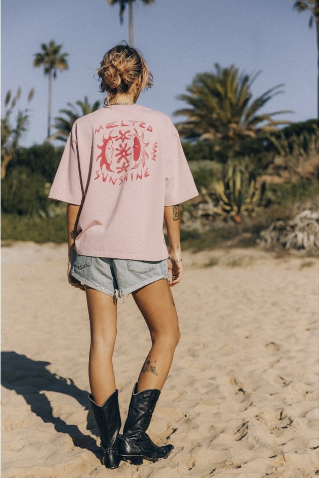 Flower Shine Tee - Pink Kush Flower Shine Tee - Pink Kush