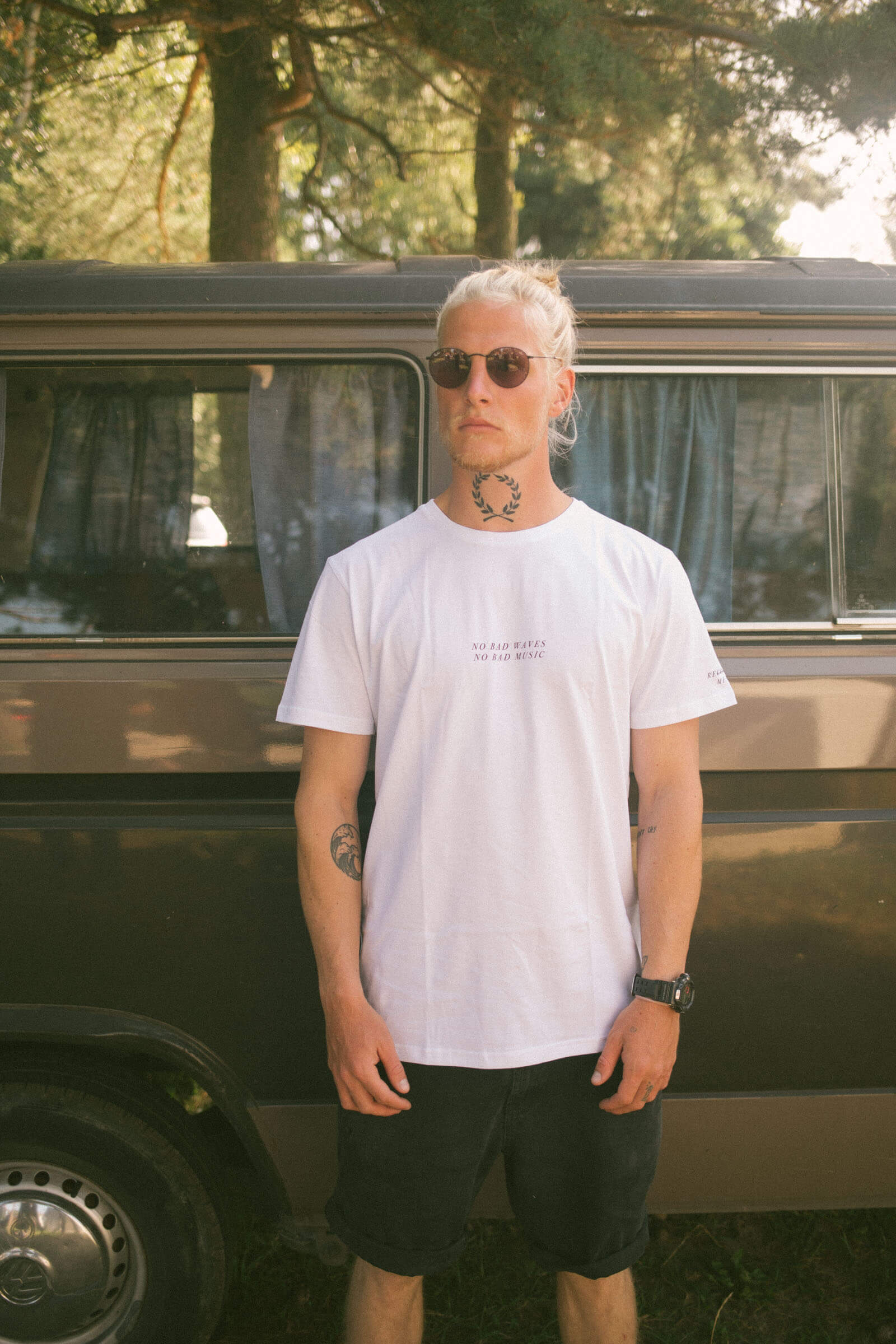 No Bad Waves Tee White