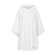 Hoodie Frotte Poncho - Vintage White