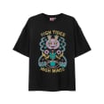 High Tides Box Tee - Acid Black