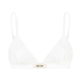 Stripe Lyocell Triangle Bra - Paper White
