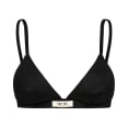 Stripe Lyocell Triangle Bra - Space Black