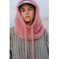 Wool Fluffy Balaclava - Dirty Pink