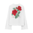 Waves & Roses Wide Ls - Paper White